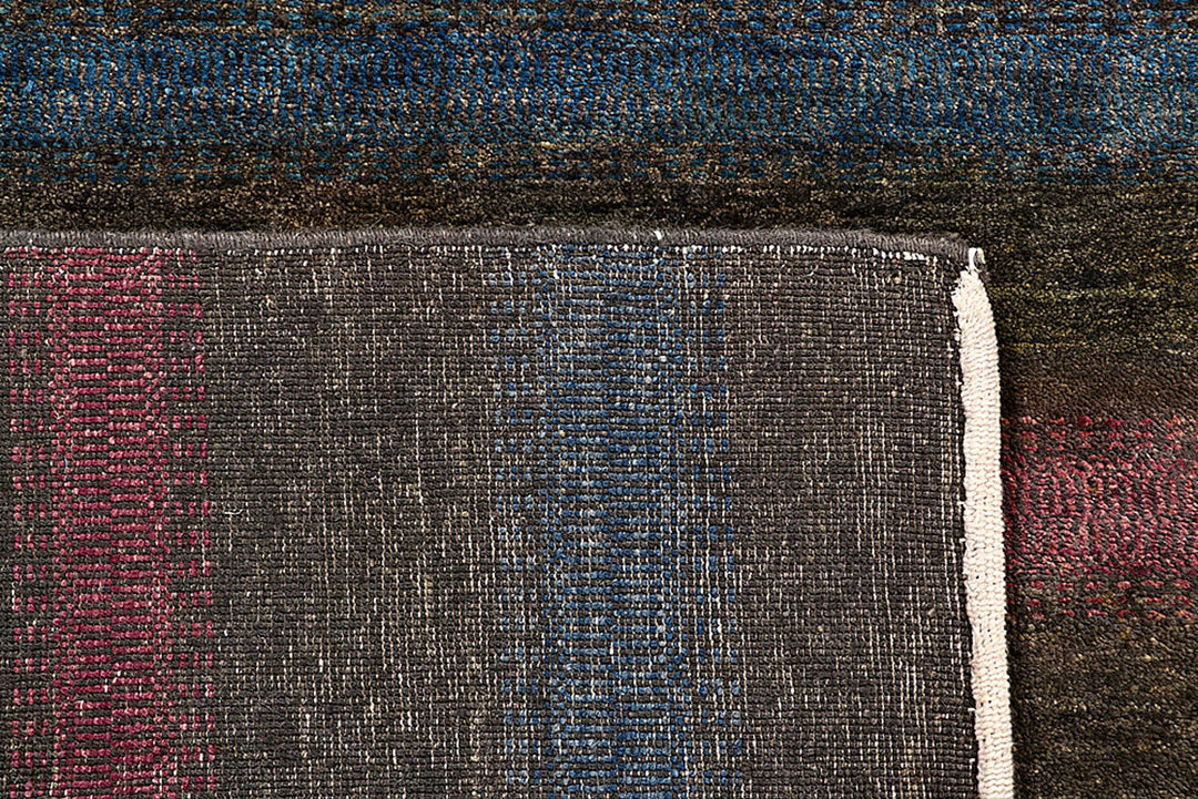 Multi Colored Gabbeh 5'  3" x 8' " - No. QA28059