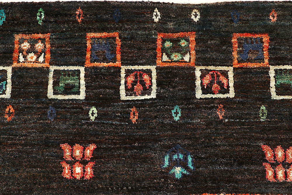 Multi Colored Gabbeh 5' 7 x 7' 11 - No. 55889 - ALRUG Rug Store