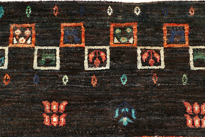 Multi Colored Gabbeh 5' 7 x 7' 11 - No. 55889 - ALRUG Rug Store