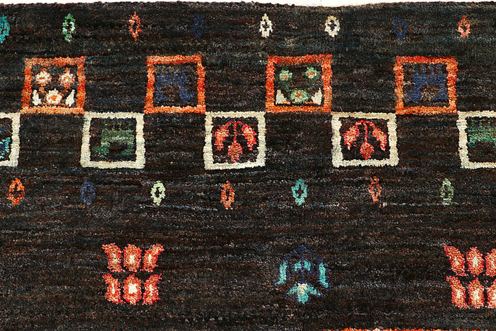 Multi Colored Gabbeh 5'  7" x 7'  11" - No. QA66741