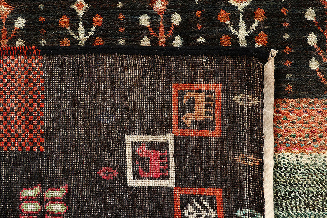 Multi Colored Gabbeh 5'  7" x 7'  11" - No. QA66741