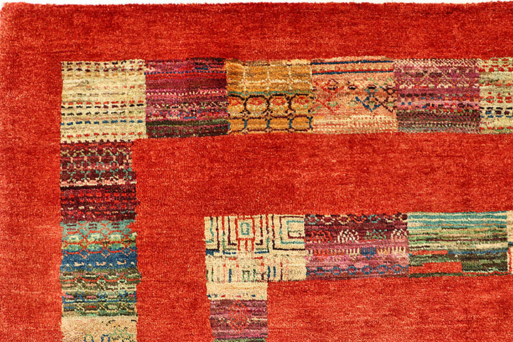Red Gabbeh 5'  6" x 8'  1" - No. QA22415