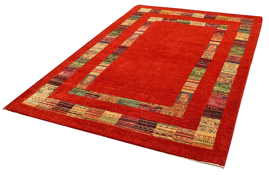 Red Gabbeh 5'  6" x 8'  1" - No. QA22415