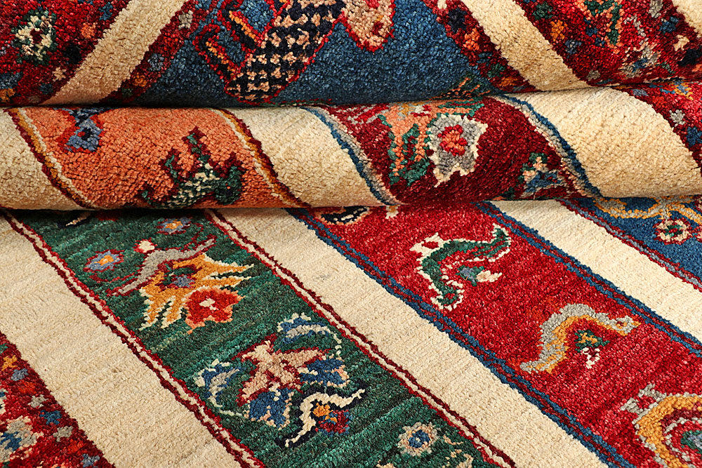 Multi Colored Gabbeh 5' 7 x 8' 1 - No. 55893 - ALRUG Rug Store