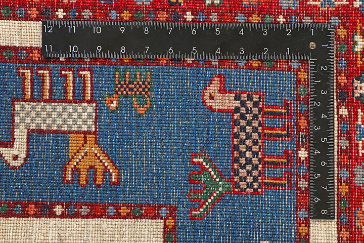 Multi Colored Gabbeh 5' 7 x 8' 1 - No. 55893 - ALRUG Rug Store