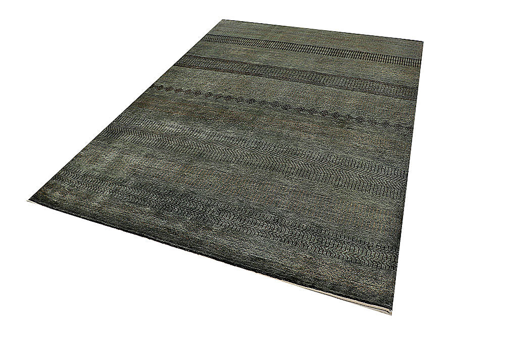 Dark Grey Gabbeh 5' 7 x 7' 7 - No. 55894 - ALRUG Rug Store