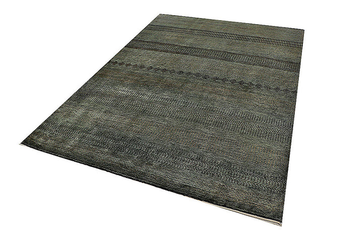 Dark Grey Gabbeh 5'  7" x 7'  7" - No. QA76585