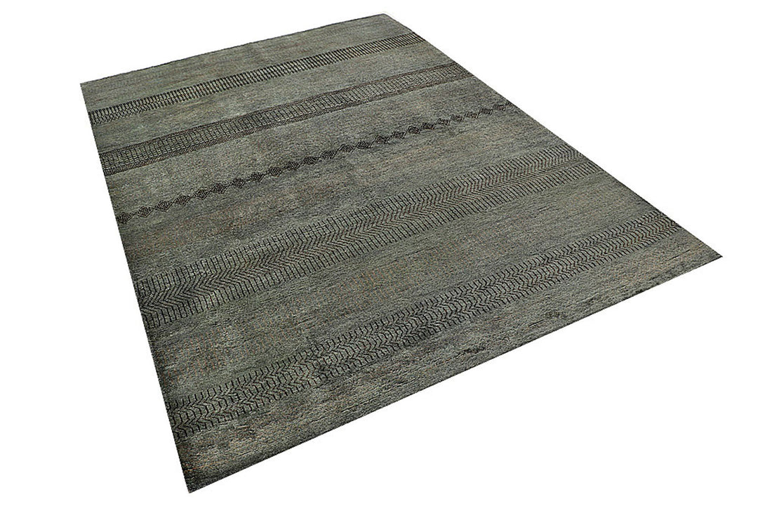 Dark Grey Gabbeh 5'  7" x 7'  7" - No. QA76585