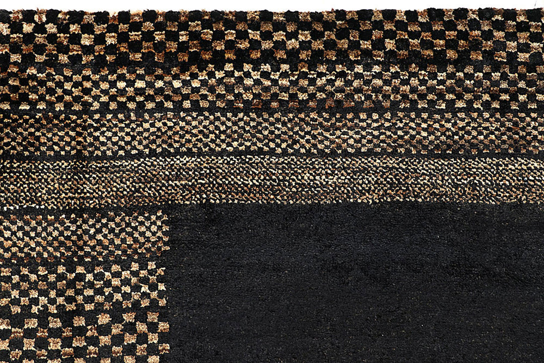 Black Gabbeh 5'  7" x 8'  2" - No. QA25543