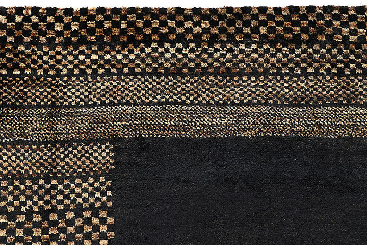 Black Gabbeh 5'  7" x 8'  2" - No. QA25543