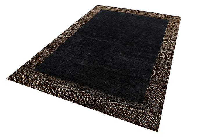 Black Gabbeh 5'  7" x 8'  2" - No. QA25543