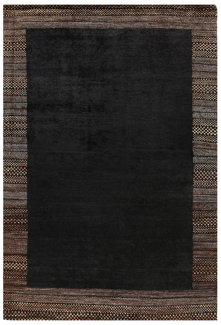 Black Gabbeh 5' 7 x 8' 2 - No. 55895 - ALRUG Rug Store