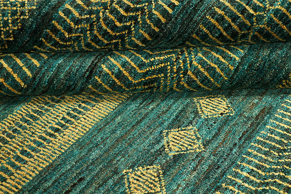 Sea Green Gabbeh 5' 6 x 8' 9 - No. 55897 - ALRUG Rug Store