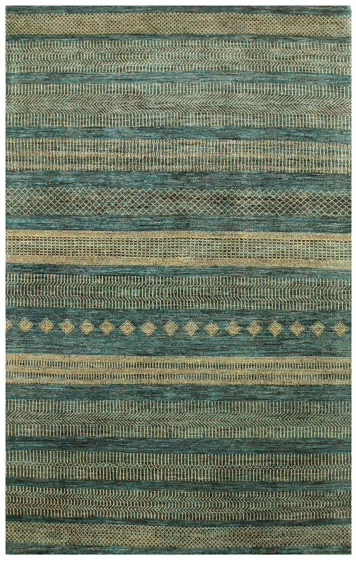 Sea Green Gabbeh 5' 6 x 8' 9 - No. 55897 - ALRUG Rug Store