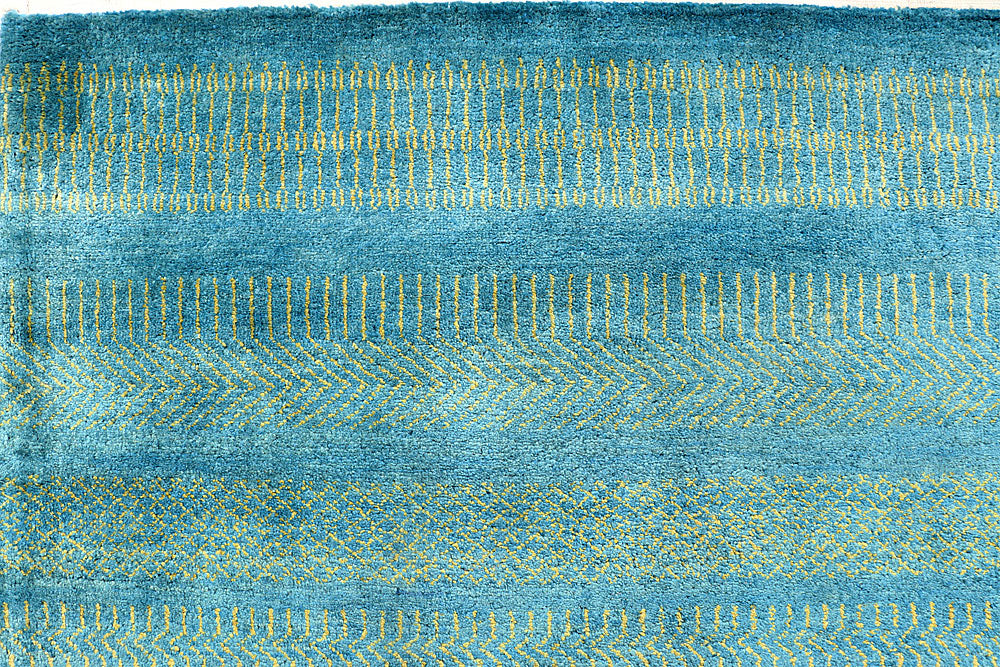 Sky Blue Gabbeh 5' 7 x 8' 2 - No. 55902 - ALRUG Rug Store