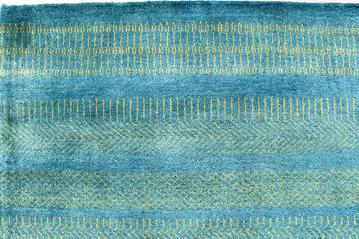 Sky Blue Gabbeh 5' 7 x 8' 2 - No. 55902 - ALRUG Rug Store
