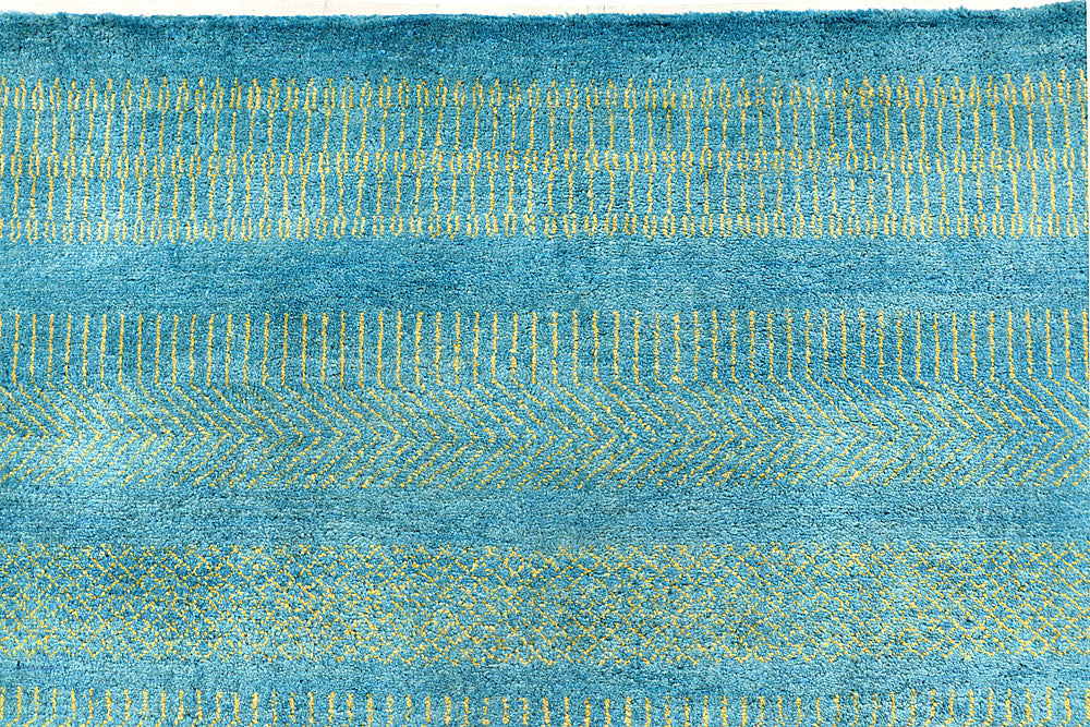 Sky Blue Gabbeh 5' 7 x 8' 2 - No. 55902 - ALRUG Rug Store