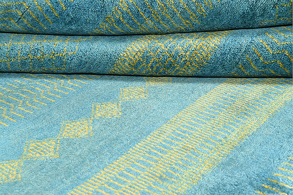 Sky Blue Gabbeh 5' 7 x 8' 2 - No. 55902 - ALRUG Rug Store