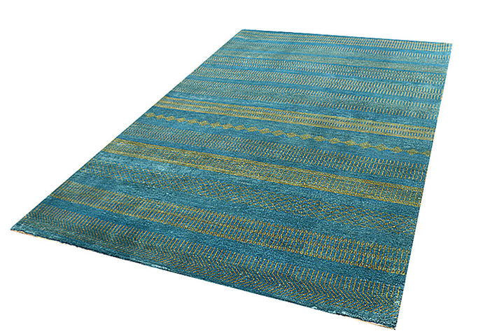 Sky Blue Gabbeh 5' 7 x 8' 2 - No. 55902 - ALRUG Rug Store