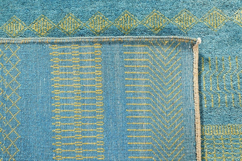 Sky Blue Gabbeh 5' 7 x 8' 2 - No. 55902 - ALRUG Rug Store