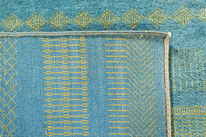 Sky Blue Gabbeh 5' 7 x 8' 2 - No. 55902 - ALRUG Rug Store