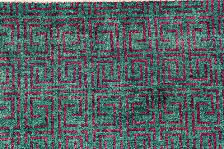 Sea Green Gabbeh 5' 10 x 8' 1 - No. 55903 - ALRUG Rug Store