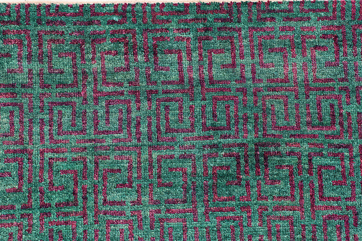 Sea Green Gabbeh 5'  10" x 8'  1" - No. QA81304