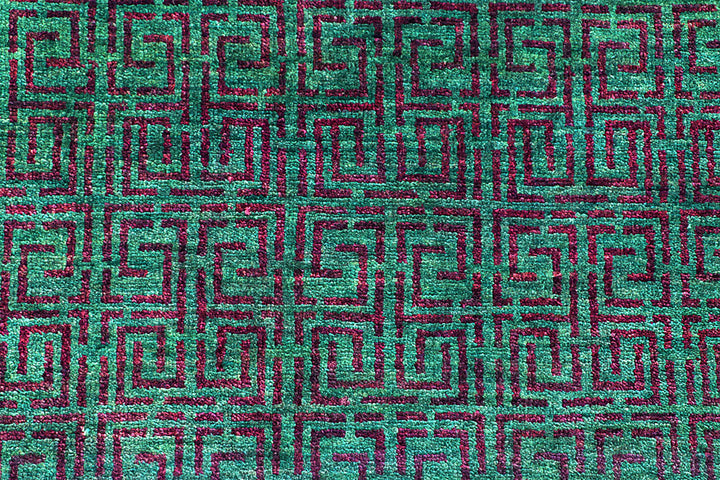 Sea Green Gabbeh 5'  10" x 8'  1" - No. QA81304