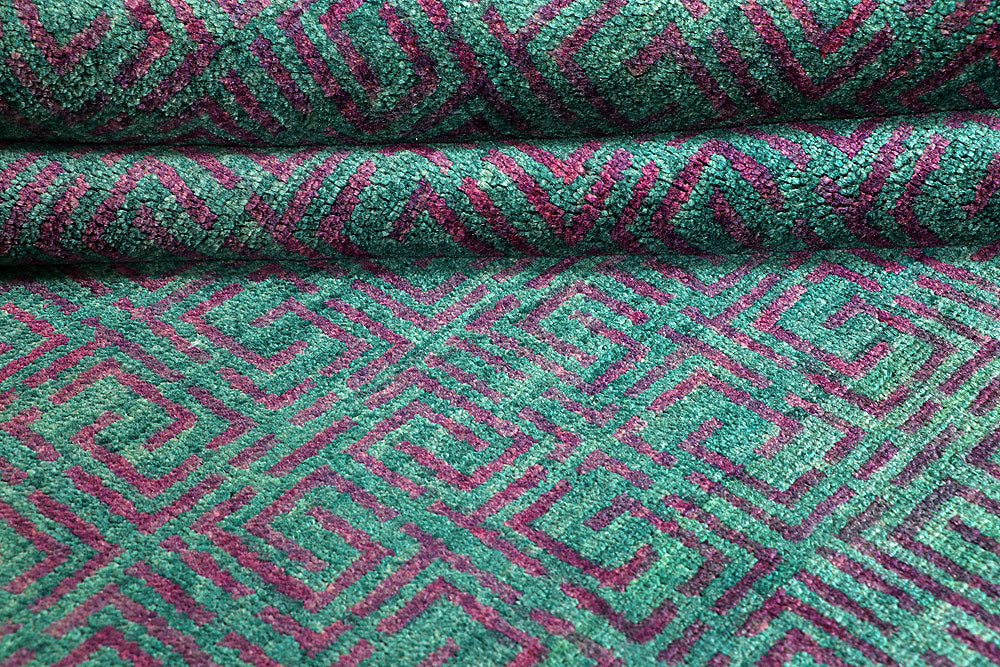 Sea Green Gabbeh 5' 10 x 8' 1 - No. 55903 - ALRUG Rug Store