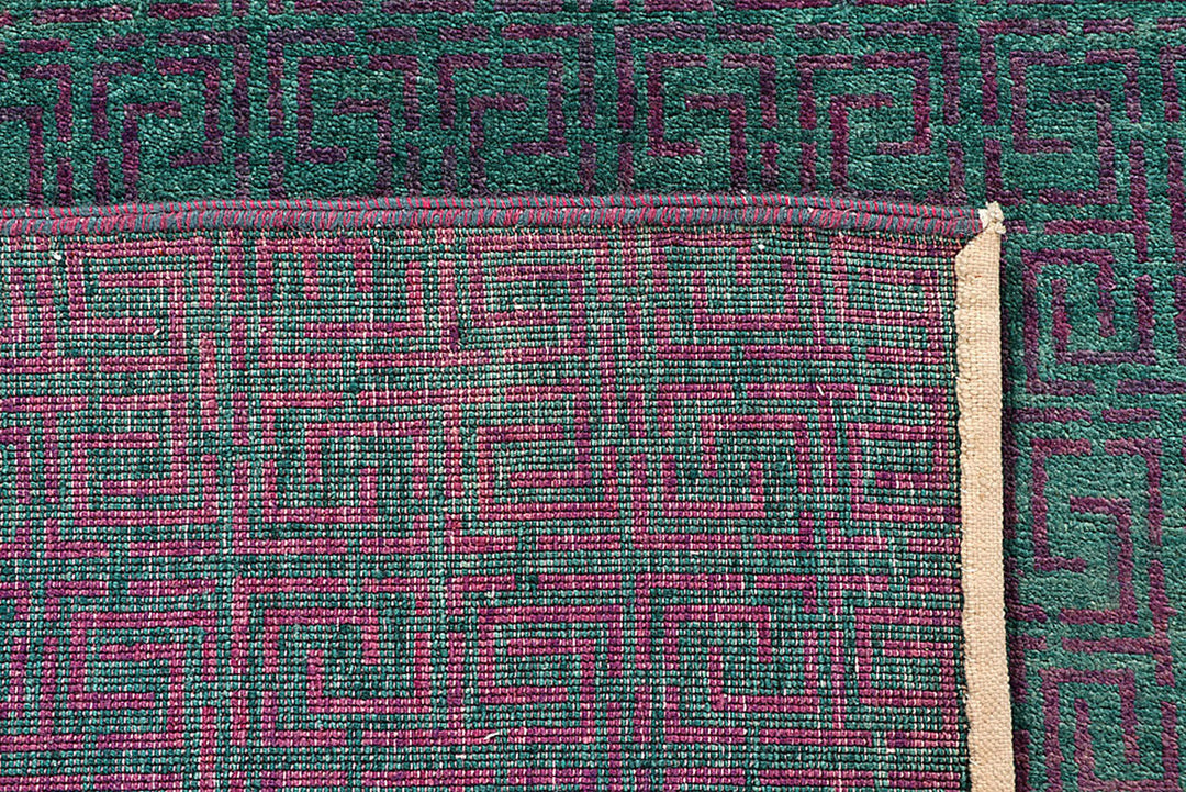 Sea Green Gabbeh 5'  10" x 8'  1" - No. QA81304