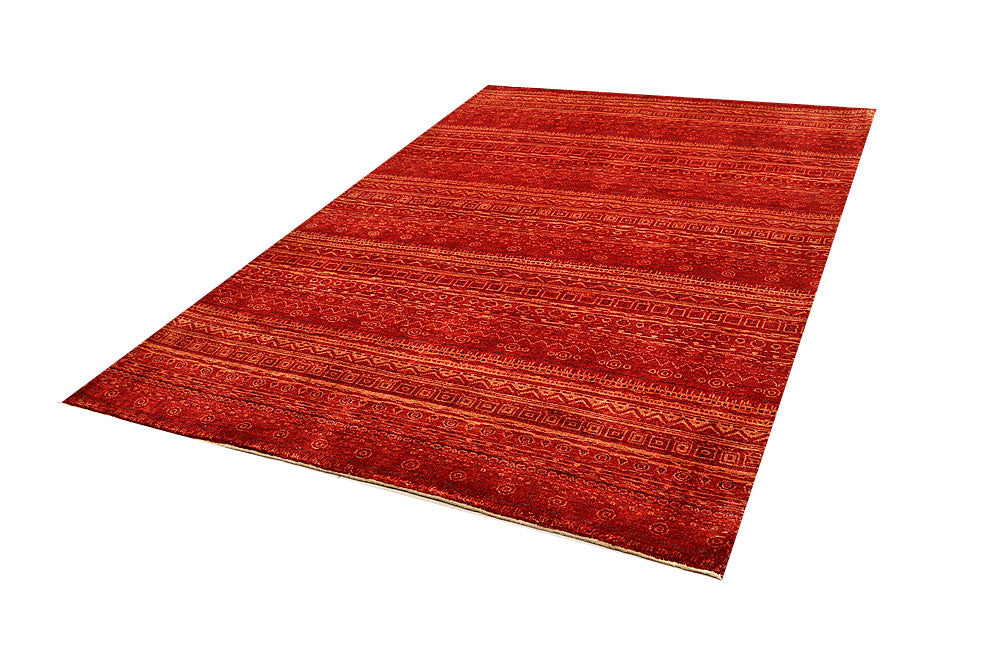 Firebrick Gabbeh 5' 9 x 8' 3 - No. 55910 - ALRUG Rug Store