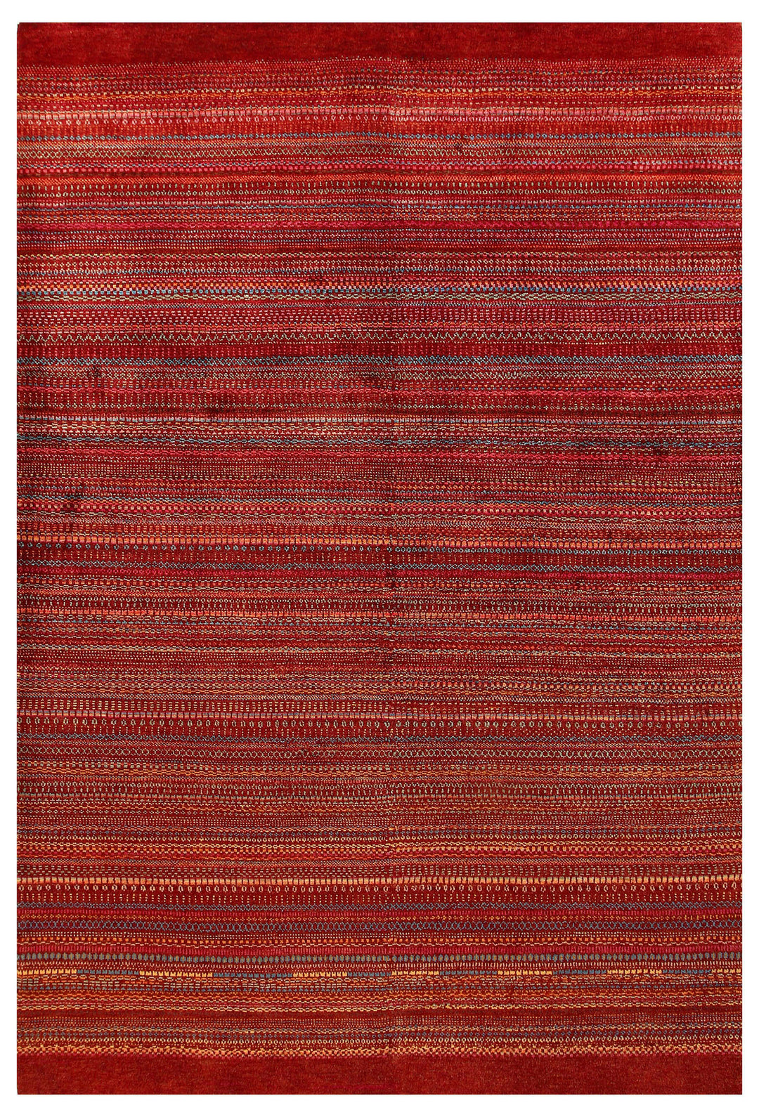 Multi Colored Gabbeh 5' 9 x 8' 6 - No. 55911 - ALRUG Rug Store