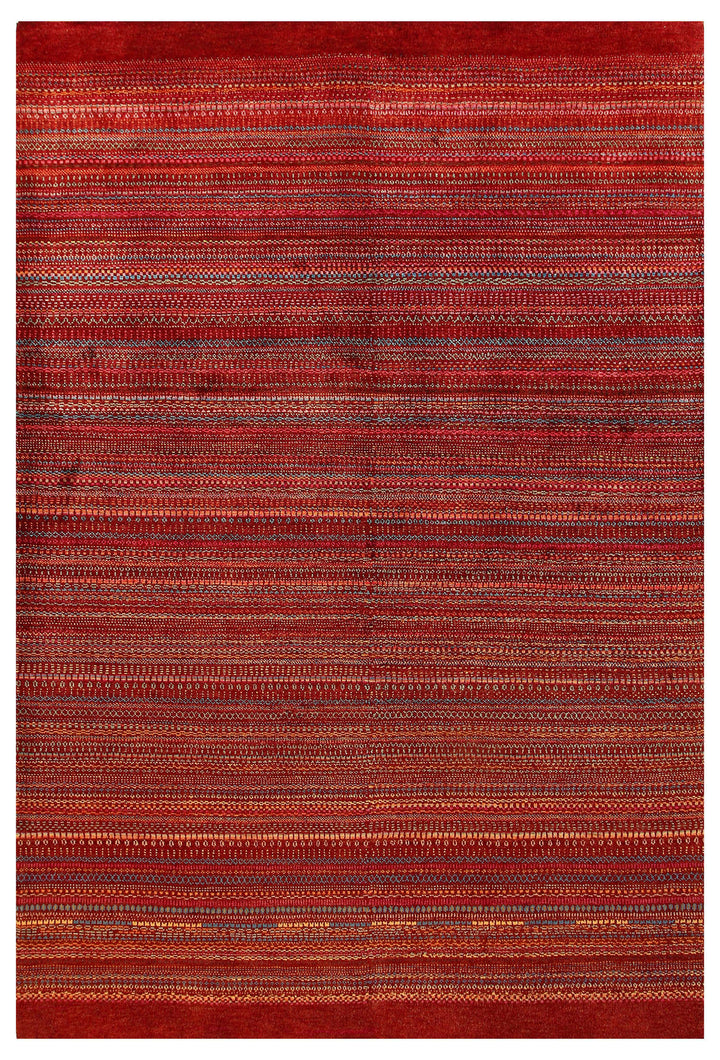 Multi Colored Gabbeh 5' 9 x 8' 6 - No. 55911 - ALRUG Rug Store