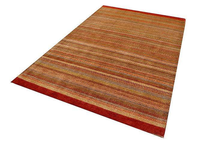 Multi Colored Gabbeh 5'  6" x 8' " - No. QA91771