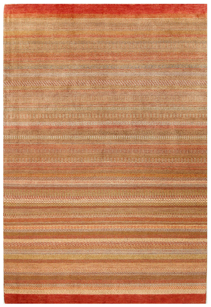 Multi Colored Gabbeh 5'  6" x 8' " - No. QA91771