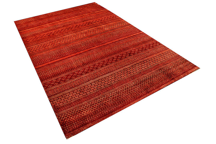 Firebrick Gabbeh 5' 6 x 8' 7 - No. 55923 - ALRUG Rug Store