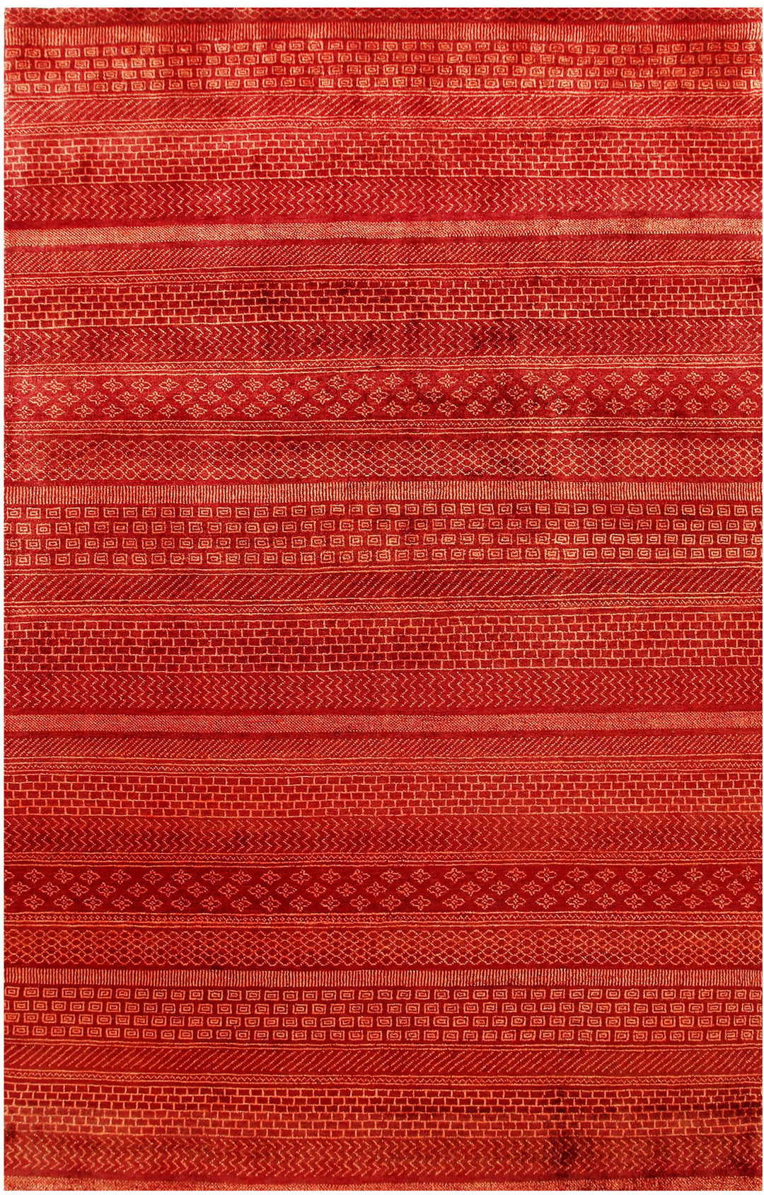 Firebrick Gabbeh 5' 6 x 8' 7 - No. 55923 - ALRUG Rug Store