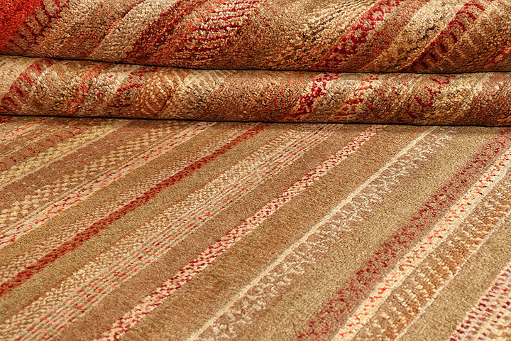 Multi Colored Gabbeh 5' 7 x 7' 10 - No. 55924 - ALRUG Rug Store