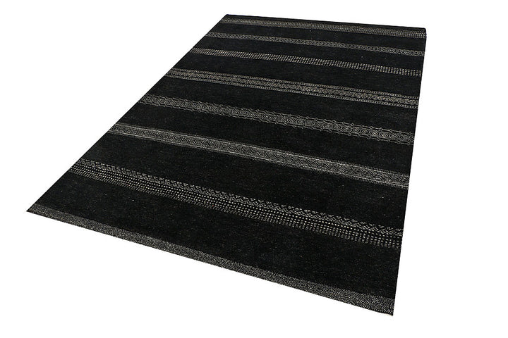 Black Gabbeh 5' 8 x 8' 3 - No. 55925 - ALRUG Rug Store