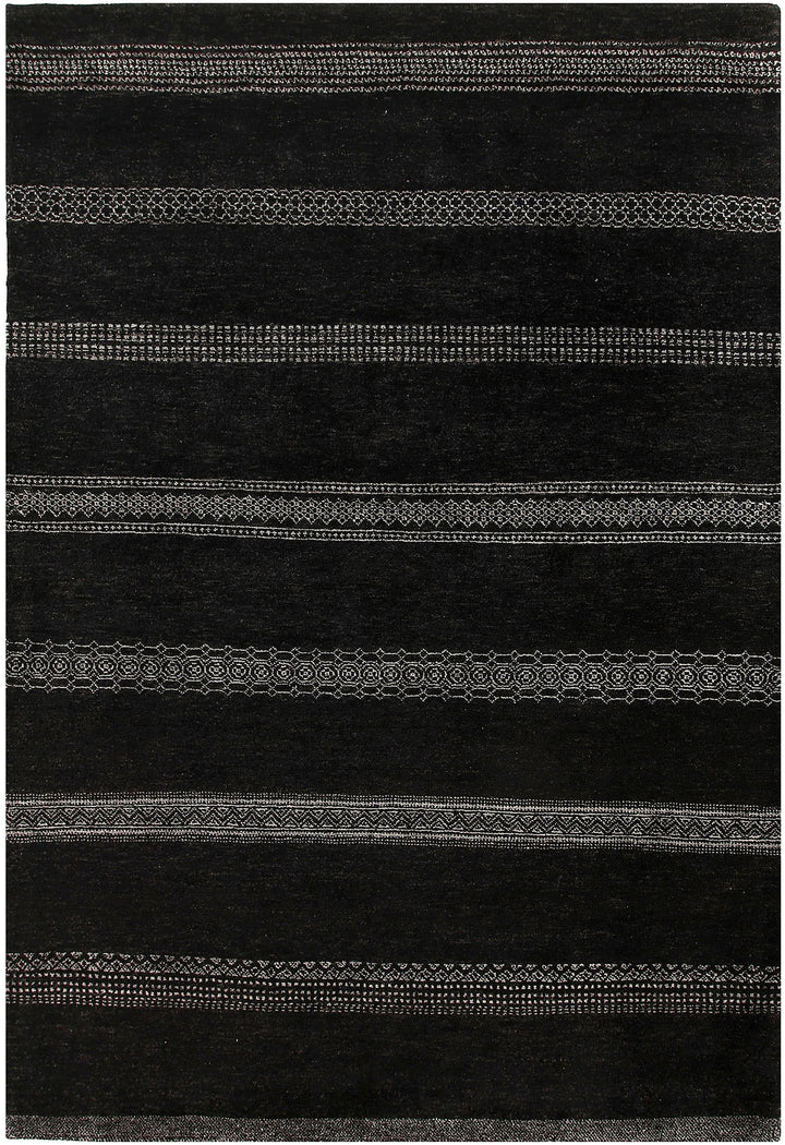 Black Gabbeh 5' 8 x 8' 3 - No. 55925 - ALRUG Rug Store
