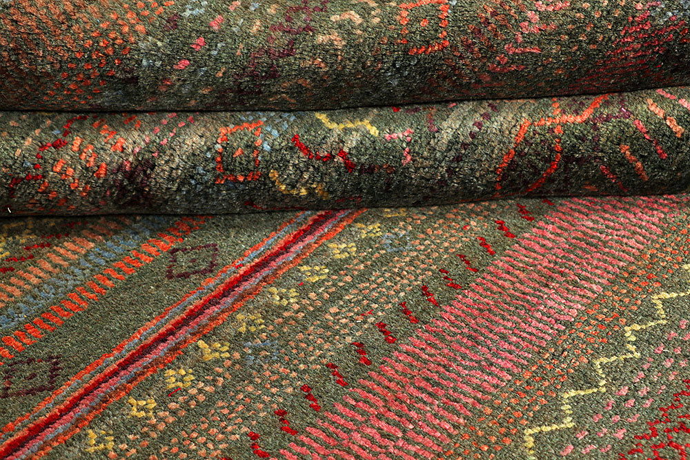 Multi Colored Gabbeh 5' 9 x 7' 9 - No. 55926 - ALRUG Rug Store