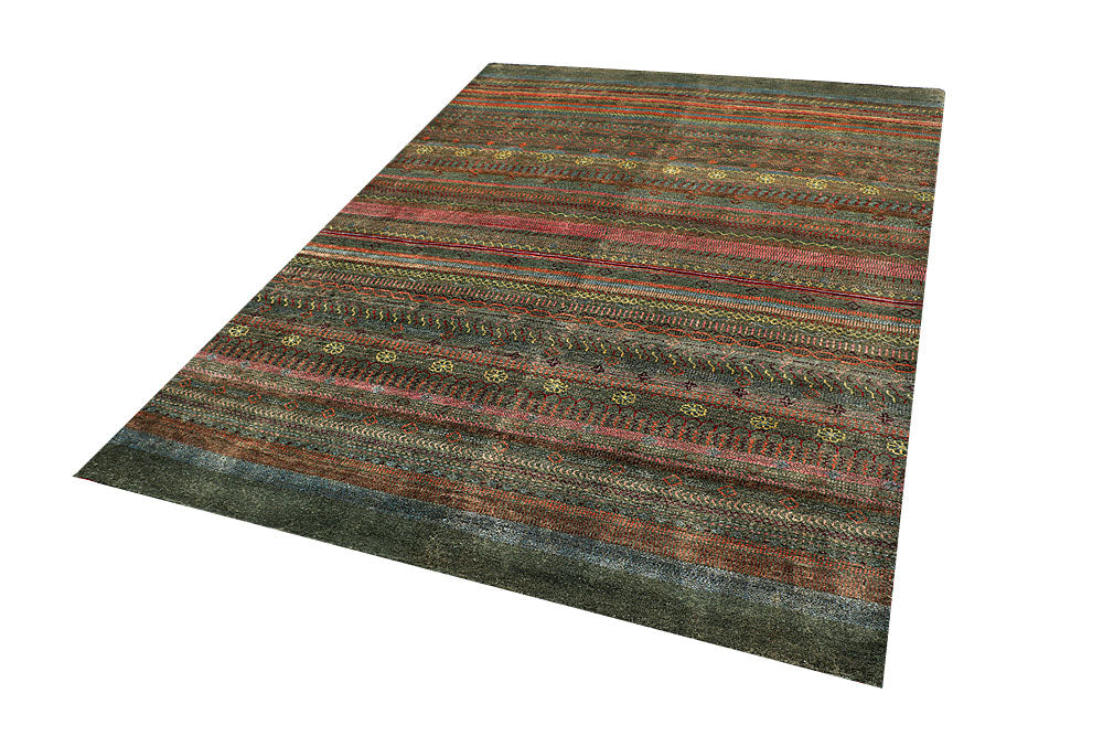 Multi Colored Gabbeh 5' 9 x 7' 9 - No. 55926 - ALRUG Rug Store