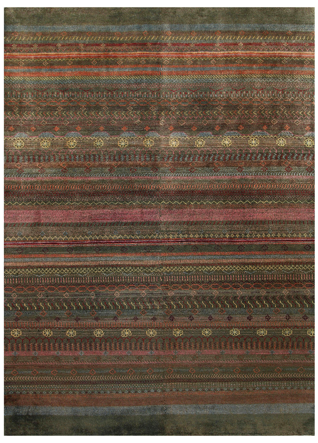 Multi Colored Gabbeh 5' 9 x 7' 9 - No. 55926 - ALRUG Rug Store