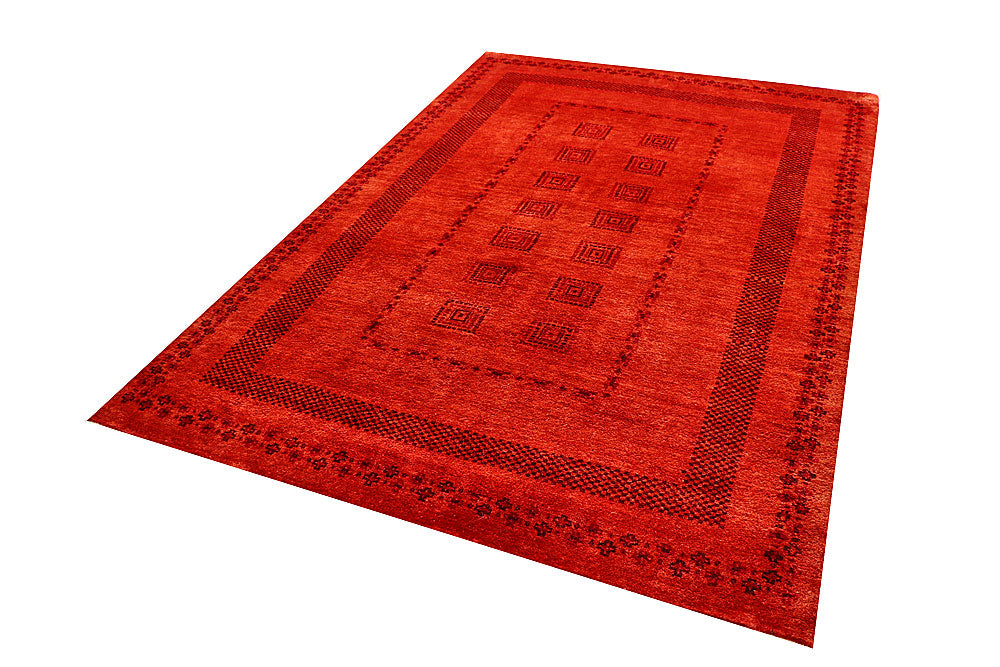 Orange Red Gabbeh 5' 7 x 8' 1 - No. 55927 - ALRUG Rug Store