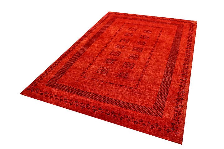 Orange Red Gabbeh 5' 7 x 8' 1 - No. 55927 - ALRUG Rug Store