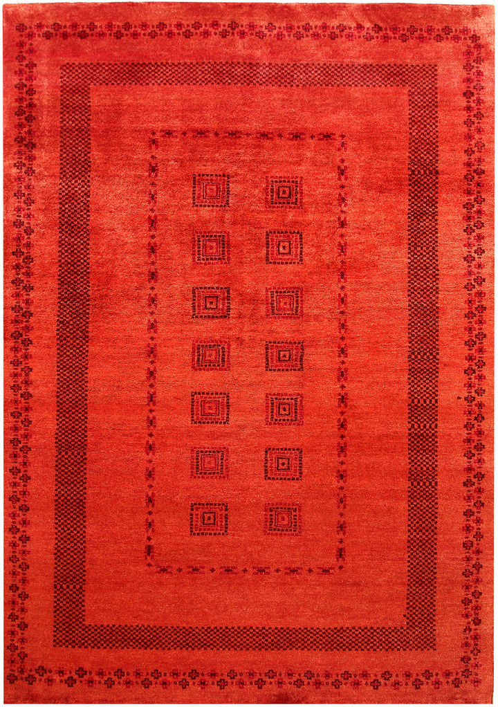 Orange Red Gabbeh 5' 7 x 8' 1 - No. 55927 - ALRUG Rug Store