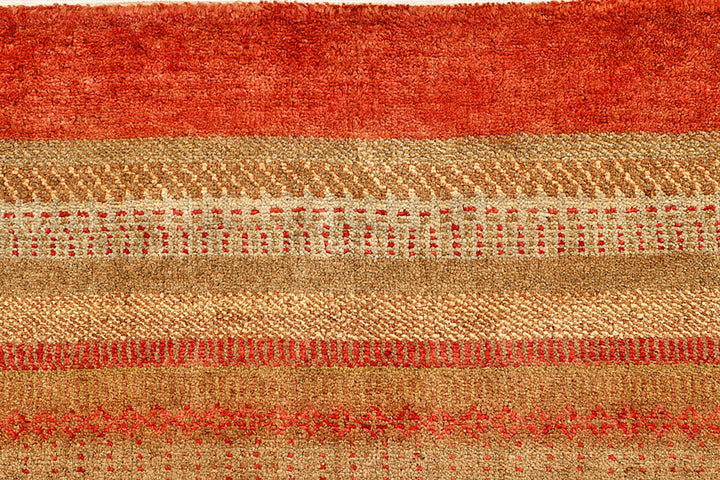 Multi Colored Gabbeh 5'  7" x 8'  2" - No. QA73651