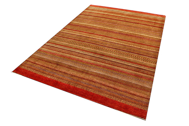 Multi Colored Gabbeh 5'  7" x 8'  2" - No. QA73651