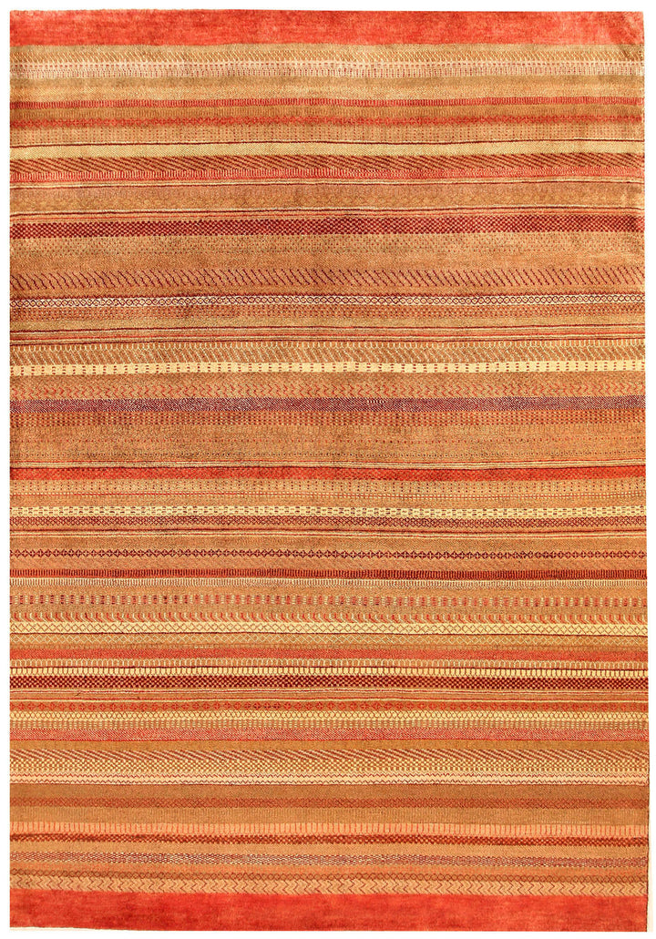 Multi Colored Gabbeh 5'  7" x 8'  2" - No. QA73651