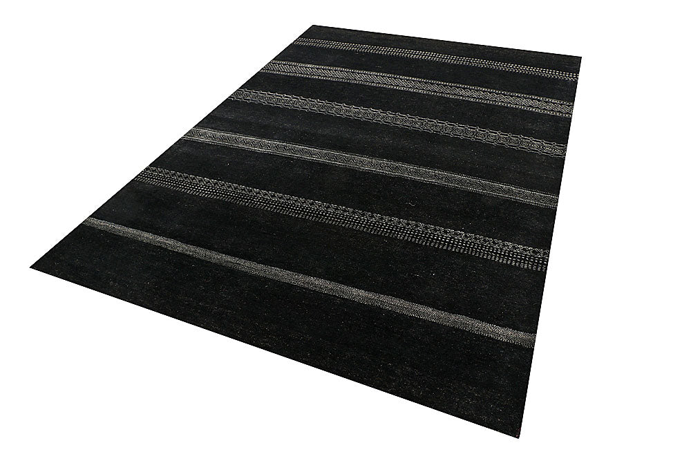 Black Gabbeh 5' 7 x 7' 11 - No. 55933 - ALRUG Rug Store